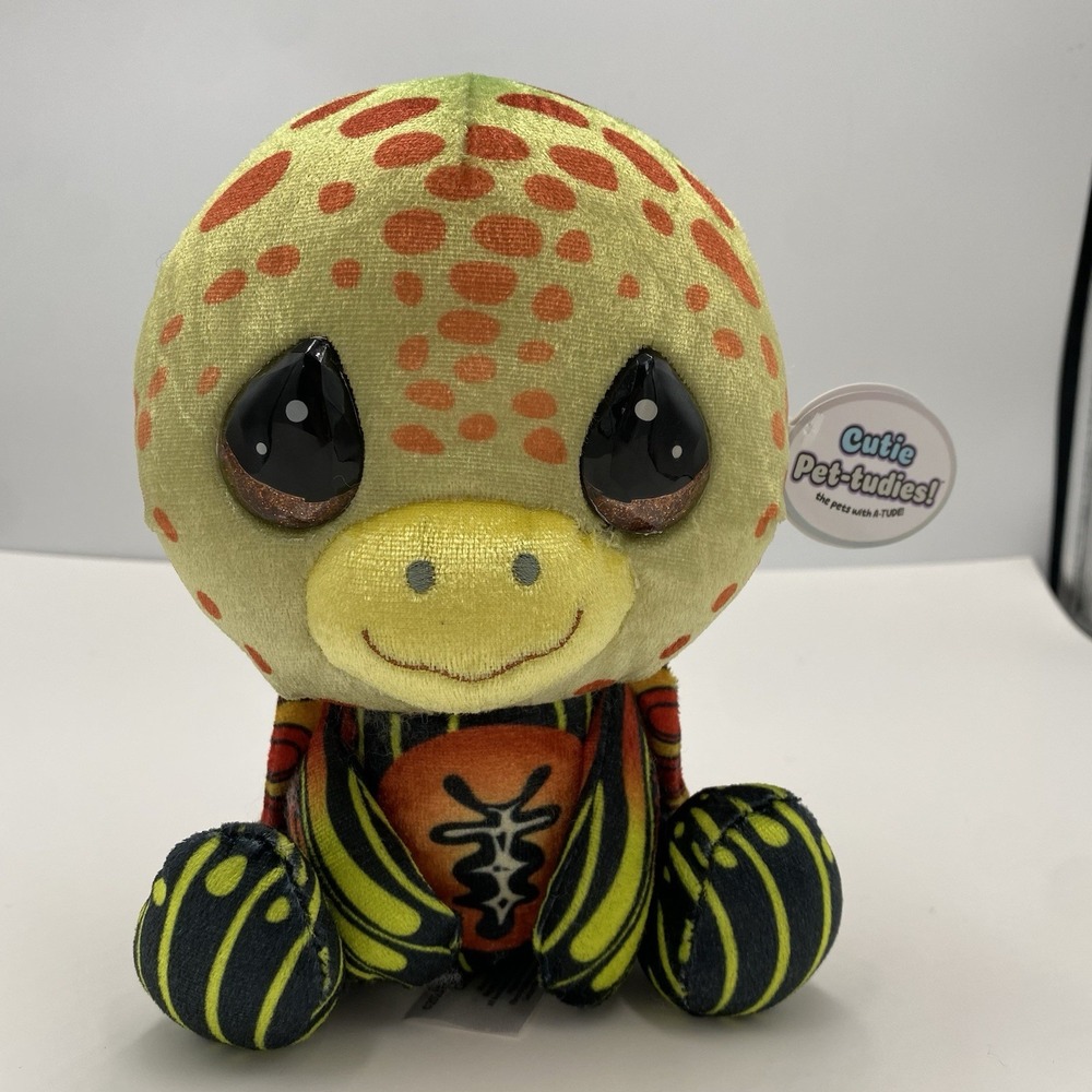 Cutie Pet-tudies Shellie Turtle Multicolor Stuffed Animal Plush New
